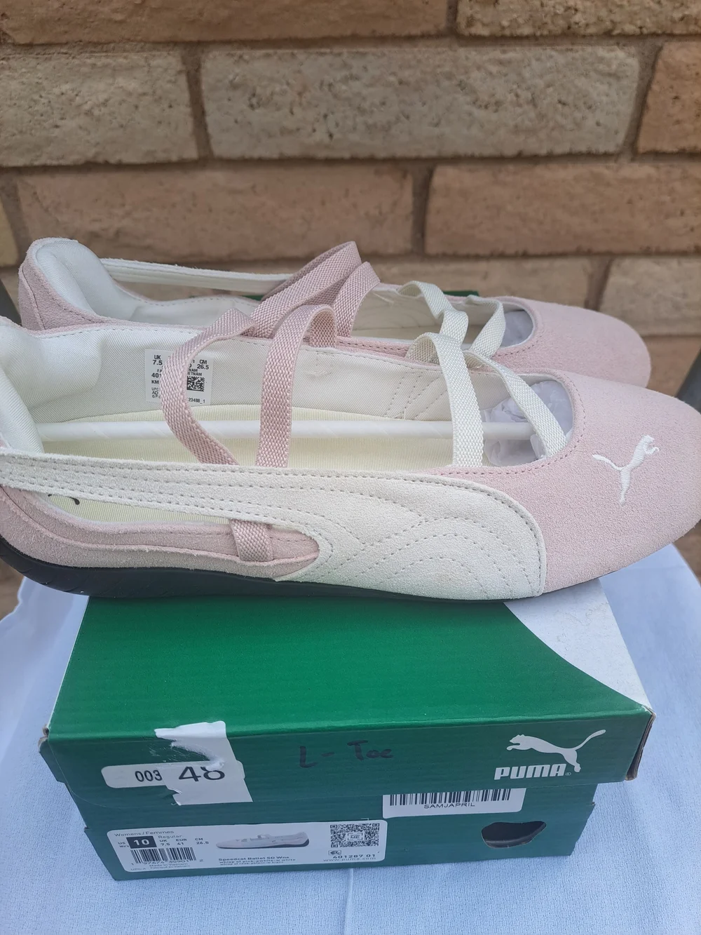 Puma Speedcat SD Womans Pink Mary Jane Ballet Shoes - Picture 3 of 7